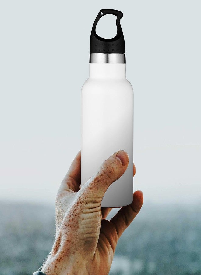 ستار ورك زجاجة ماء معزولة بتفريغ الهواء من الفولاذ المقاوم للصدأ من ستار وورك، سعة 350 مل - جدار مزدوج مانع للتسرب | زجاجة للمكتب | النادي الرياضي | المنزل | المطبخ | المشي لمسافات طويلة | الرحلات | زجاجة للسفر (عبوة من قطعة واحدة | أبيض) - Image 5